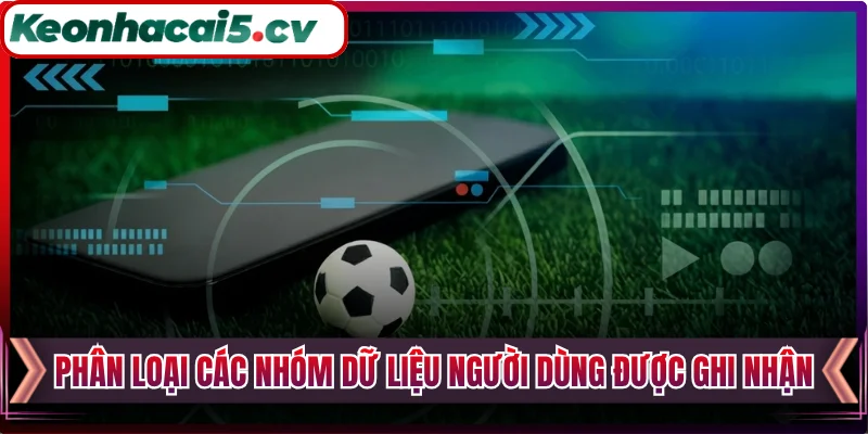 Phân loại các nhóm dữ liệu người dùng được ghi nhận