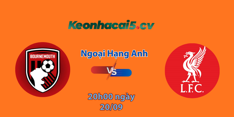 Bournemouth vs Liverpool logo KQBD.club