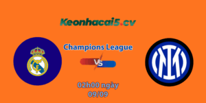 Real Madrid vs Inter Milan logo KQBD.club