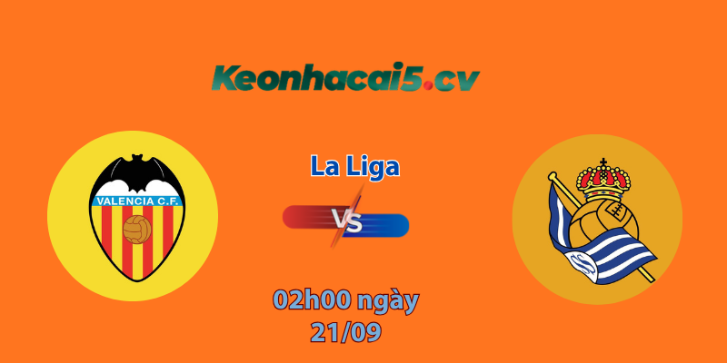 Valencia vs Sociedad logo KQBD.club